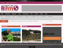 Tablet Screenshot of lafactoriadelritmo.com